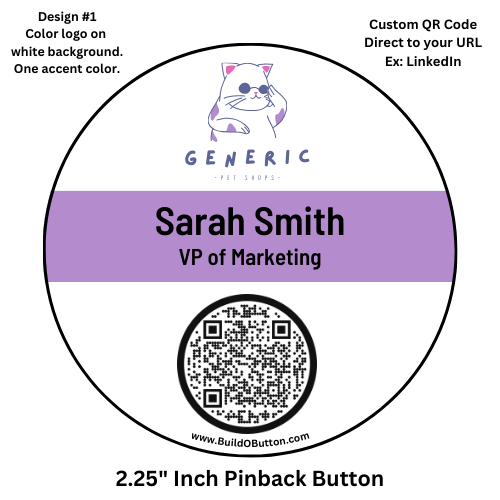 Custom Business QR Buttons - 2.25"